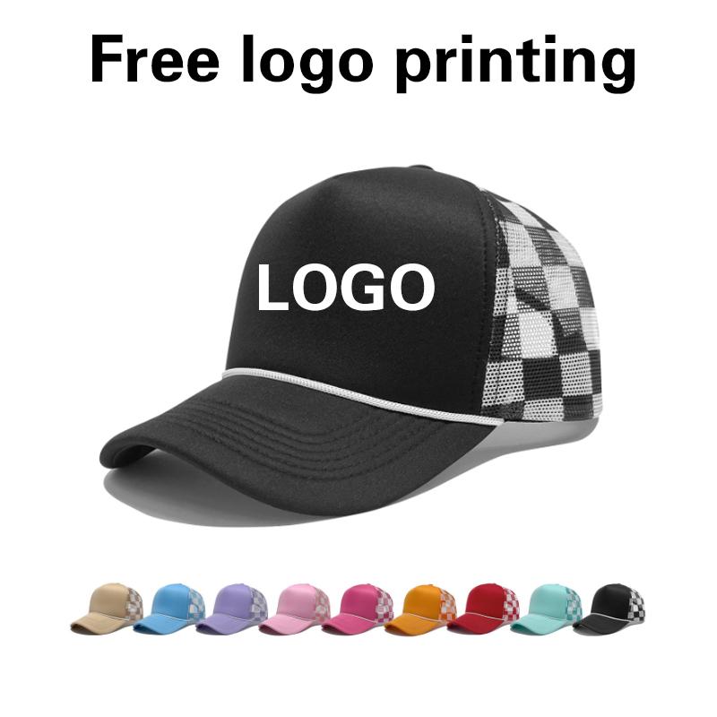 Hat Snapback Cap - 新しい男性女性野球帽子カスタマイズされたロゴトラックメッシュ帽子スポーツランニング釣り競技イベント日焼け止め広告キャップ