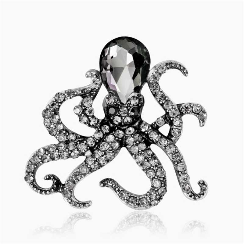 Men'S Accessories Trends 2025 - 1Pc レトロタコブローチ男性女性ヴィンテージ動物タコブローチピンジュエリーアクセサリーパーティーギフト 2025 トレンド