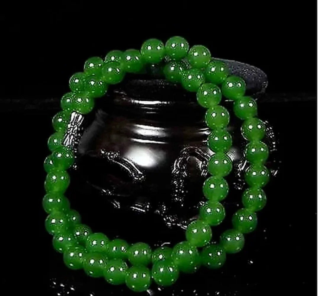 Men Accessories Jewelry - 男性と女性のための本物のナチュラルグリーンパールネックレス,中国の翡翠ジュエリー,チャームアクセサリー,ラッキーチャーム,彼女の男性へのギフト