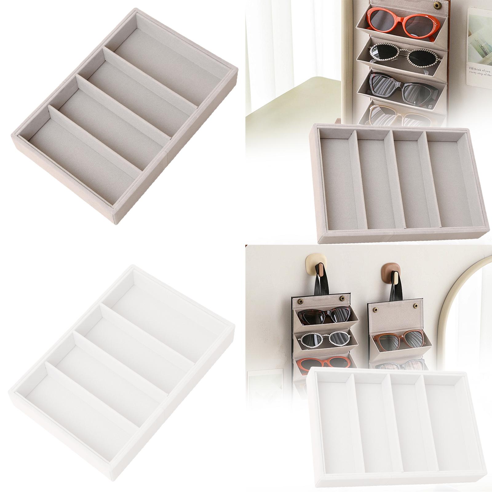 Men'S Accessories Organizer Tray - サングラスオーガナイザートレイ メガネ収納ボックス 男女兼用 エレガント 積み重ね可能 多機能