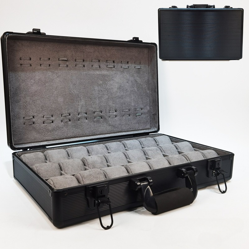 Men'S Accessories Tray - メンズウォッチボックス,アルミグリーン,トラベルボックス,収納ボックス,オーガナイザー,透明ディスプレイホルダー,大きなトレイ,豪華なギフト