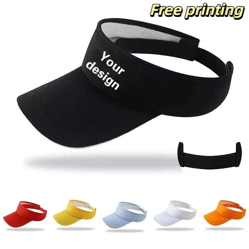 Hat Snapback Cap - カスタムロゴ入りUVカットレディースゴルフサンハット、夏用メンズ調整可能野球帽、ビーチ用空頂スポーツキャップ、ランニングバイザーハット