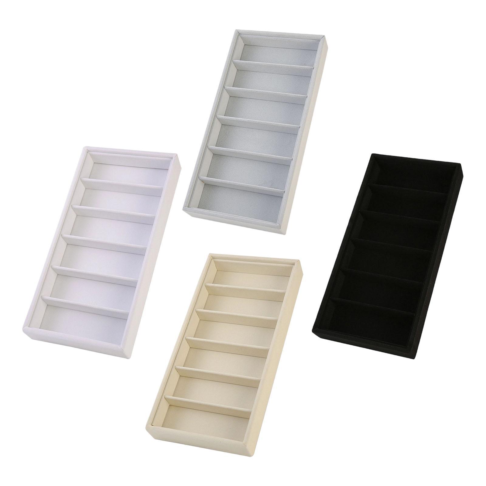 Men'S Accessories Organizer Tray - メガネディスプレイトレイ 6区画 男女兼用 サングラスショートレイ サングラスオーガナイザーボックス 寝室