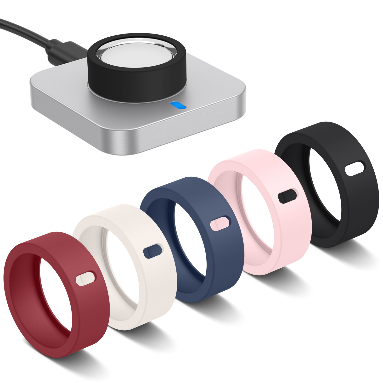 Men Accessories All - シリコーンリング保護ケース Oura Gen 4/3 リングカバーワークアウトアクセサリー男性女性シリコーンケースフィンガーラッパー