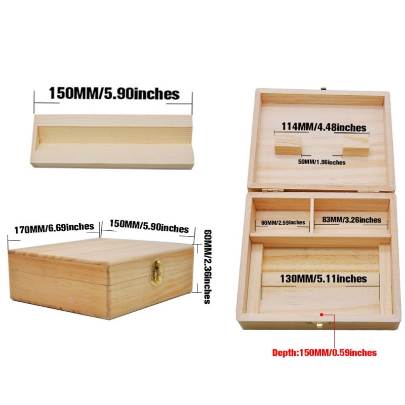 木製収納ボックス、ローリングトレイ付き。天然竹製の収納容器で - Men'S Accessories Organizer Tray のレビューと価格