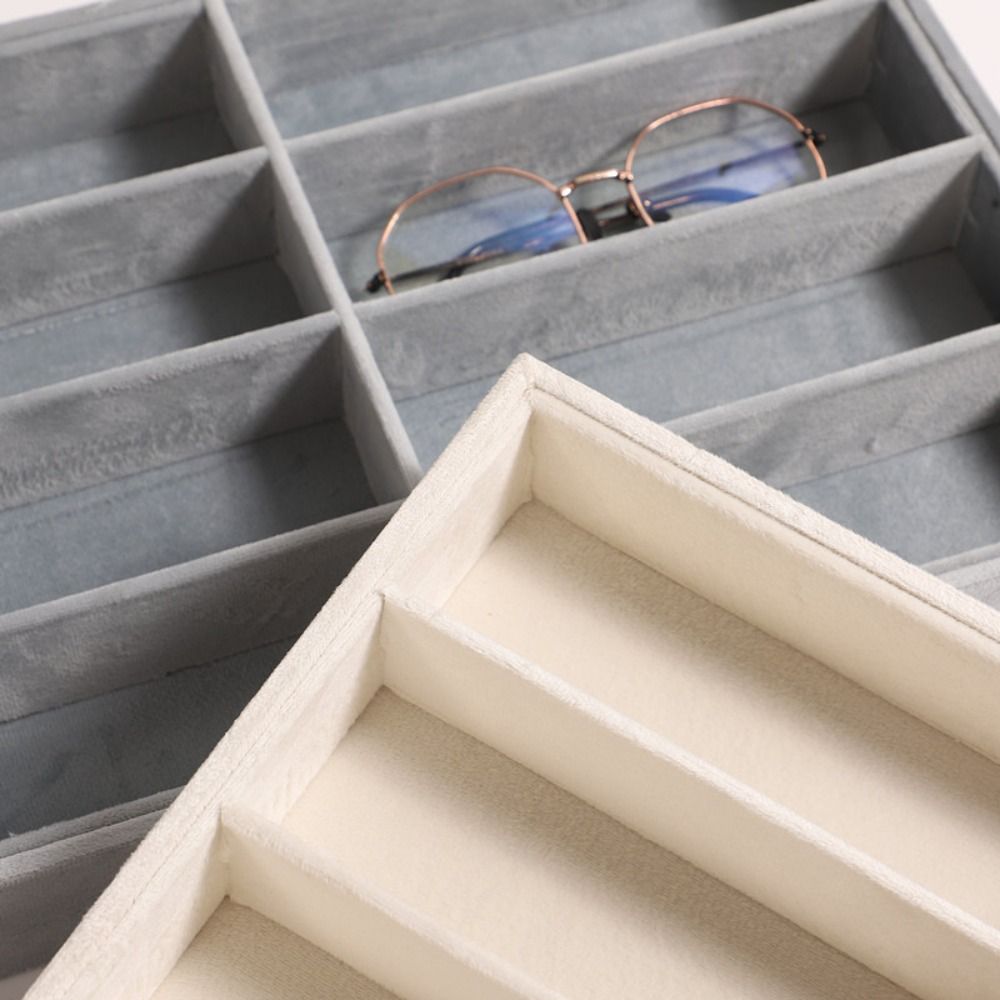 ベージュグレーのサングラスオーガナイザー、積み重ね可能なベル - Men'S Accessories Organizer Tray のレビューと価格