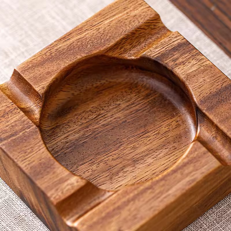 1個入り　名入れシガートレイ灰皿　ヴィンテージ風木製灰皿　喫 - Men'S Accessories Tray のレビューと価格