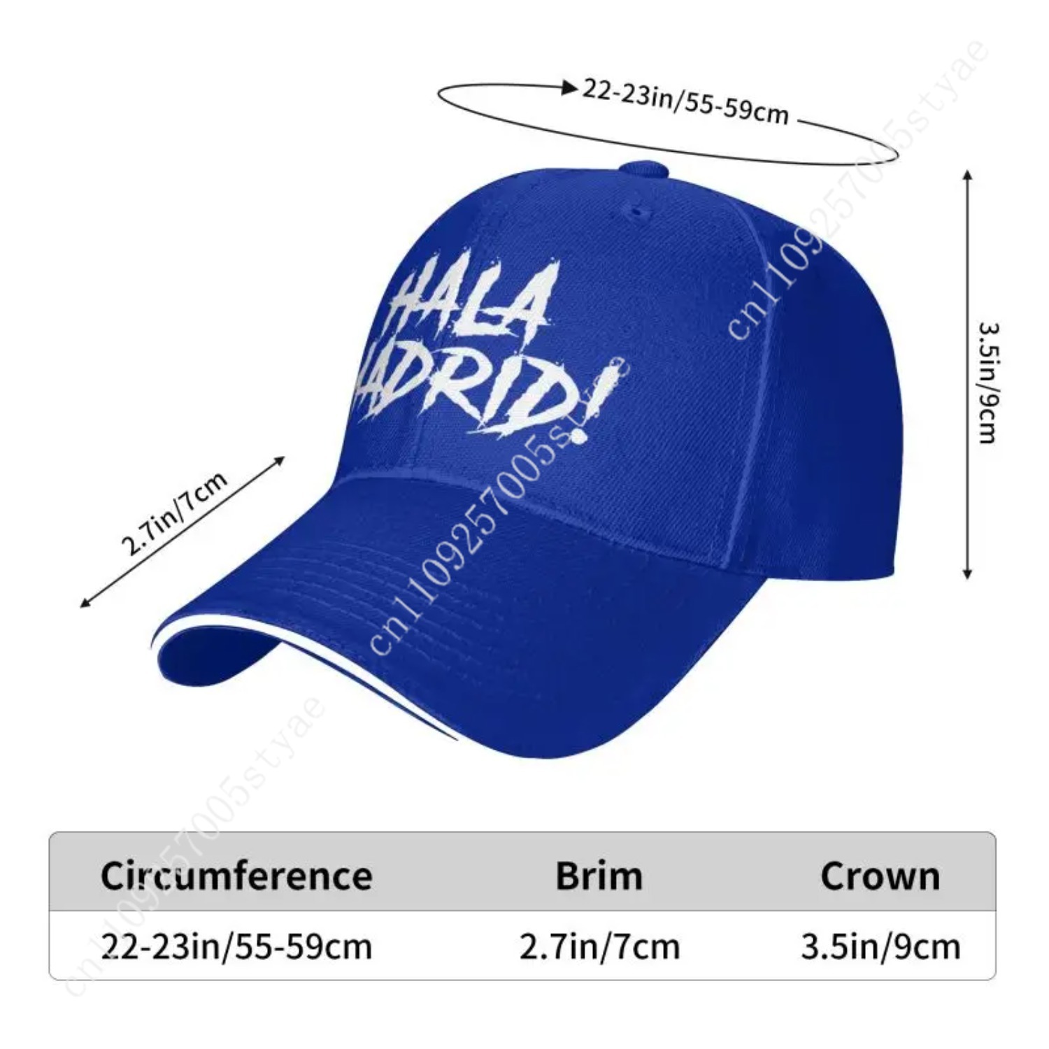 ハラマドリードレタープリントサンドイッチ野球帽ユニセックスカ - Hat Snapback Cap のレビューと価格
