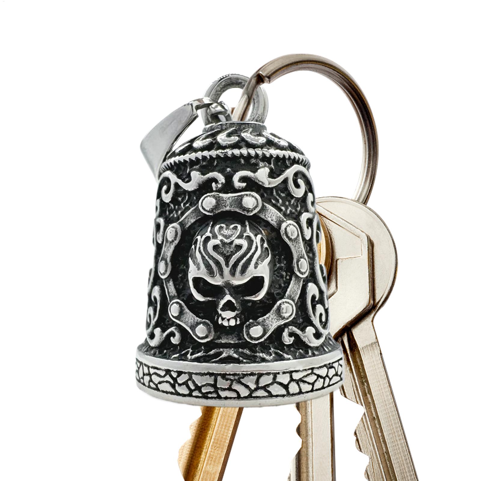 スカルベルチャームオートバイベル装飾男性ライダー用耐候性バイ - Men'S Accessories Chain のレビューと価格