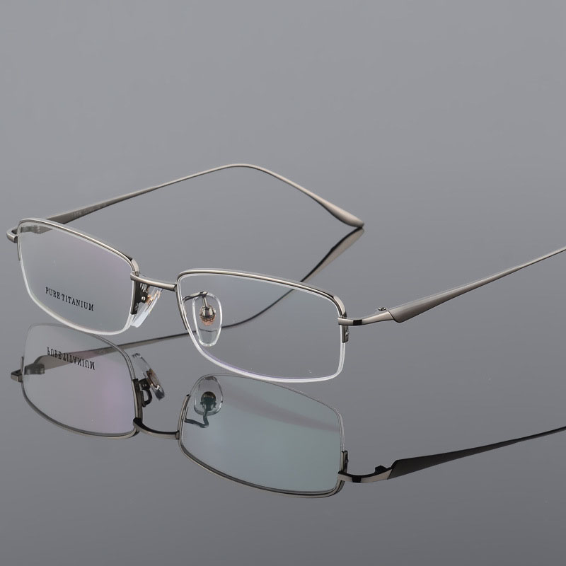 男性と女性のための純粋なチタン光学メガネ,矯正フレーム,黒, - Men'S Accessories Best のレビューと価格