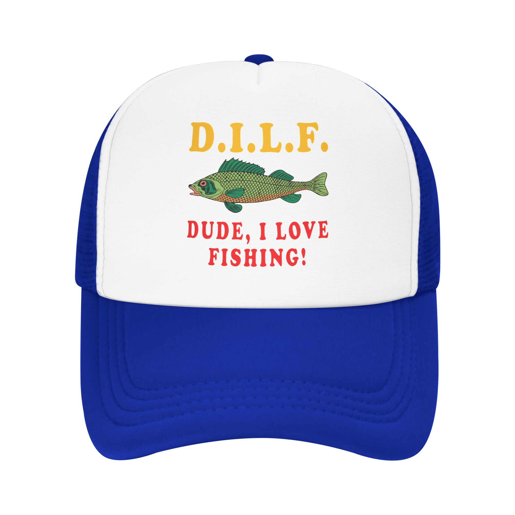 Dude I Love Fishing DILF ミームベー - Hat Snapback Cap のレビューと価格