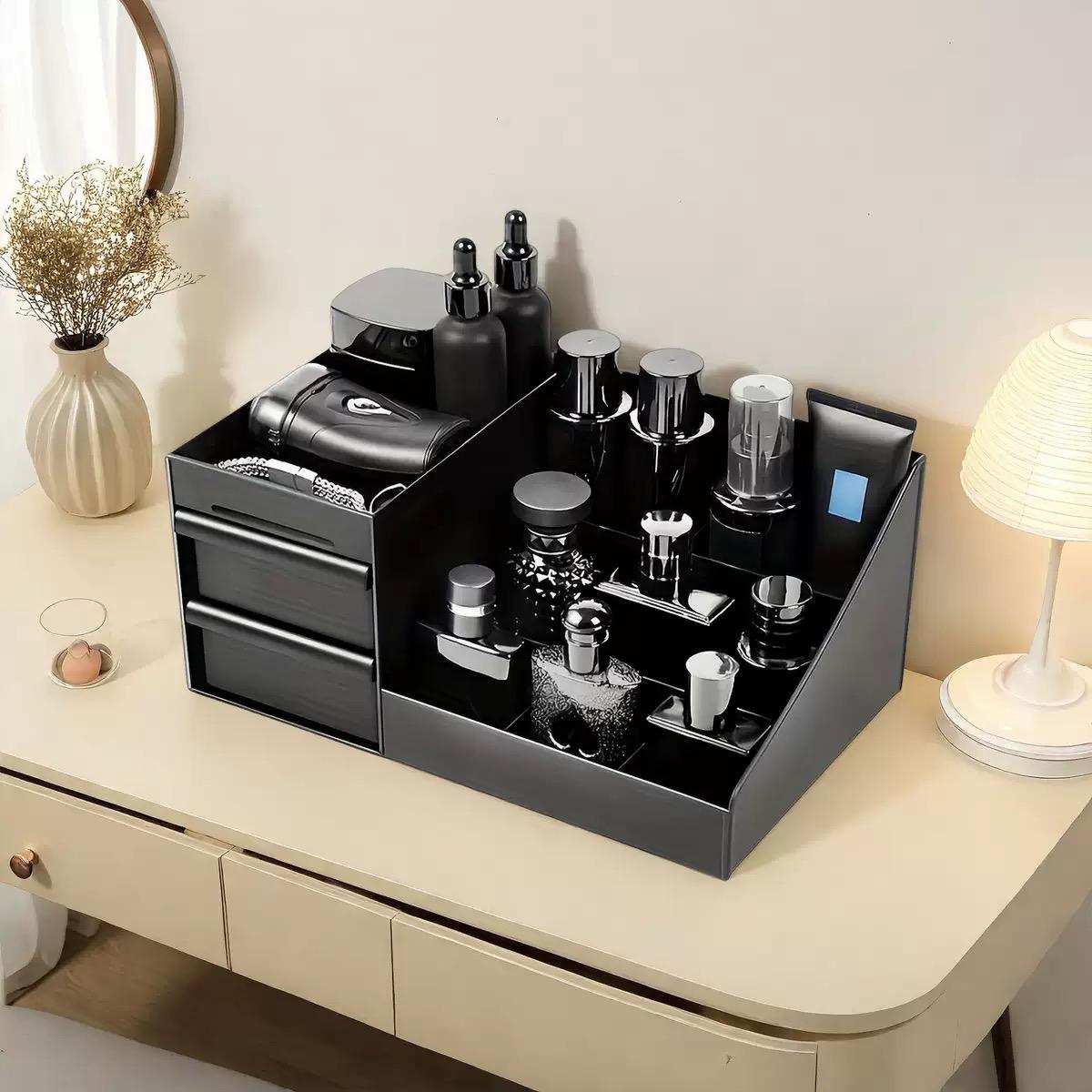 ヴィンテージバスルームオーガナイザー化粧品収納ボックス香水ト - Men'S Accessories Tray のレビューと価格