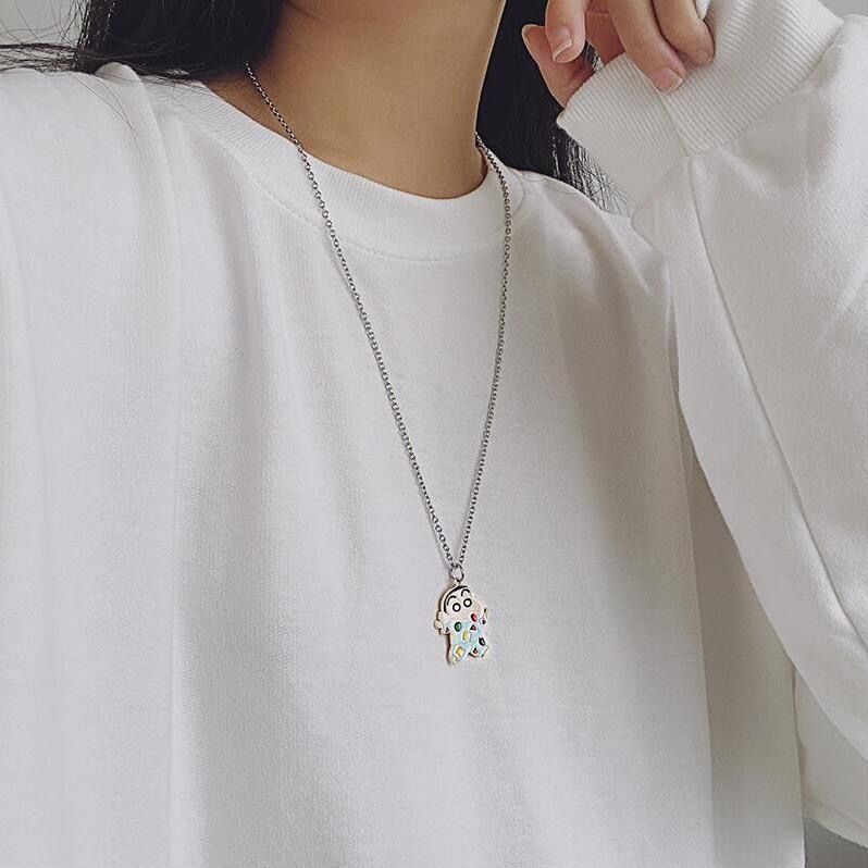クレヨンしんちゃん漫画ネックレス、かわいい和風、親友、カップ - Men'S Accessories Best のレビューと価格