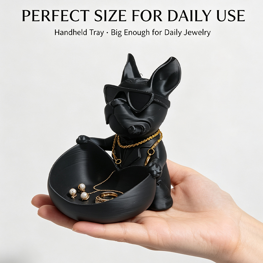 トレンディなフレンチブルドッグのキー収納トレイ、サングラスと - Men'S Accessories Tray のレビューと価格