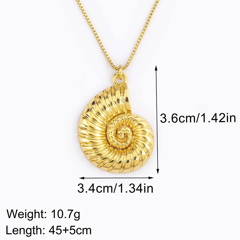 Nidin-シェルとカタツムリの形をしたペンダント付きネック - Men'S Accessories Jewelry Sale のレビューと価格
