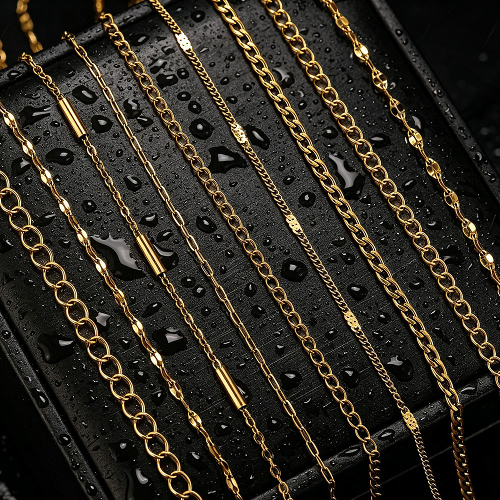 2メートルステンレス鋼リップNKロングクロスチェーン、ジュエ - Men'S Accessories Chain のレビューと価格