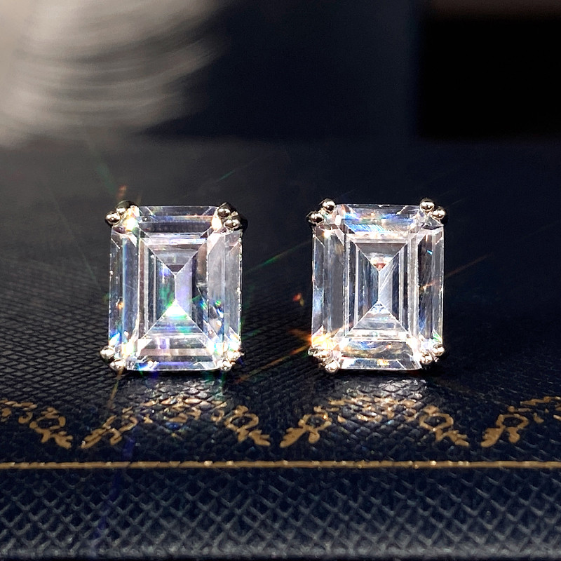 女性と男性のための幾何学的形状の正方形のクリスタルイヤリング - Men'S Accessories Jewelry Sale のレビューと価格