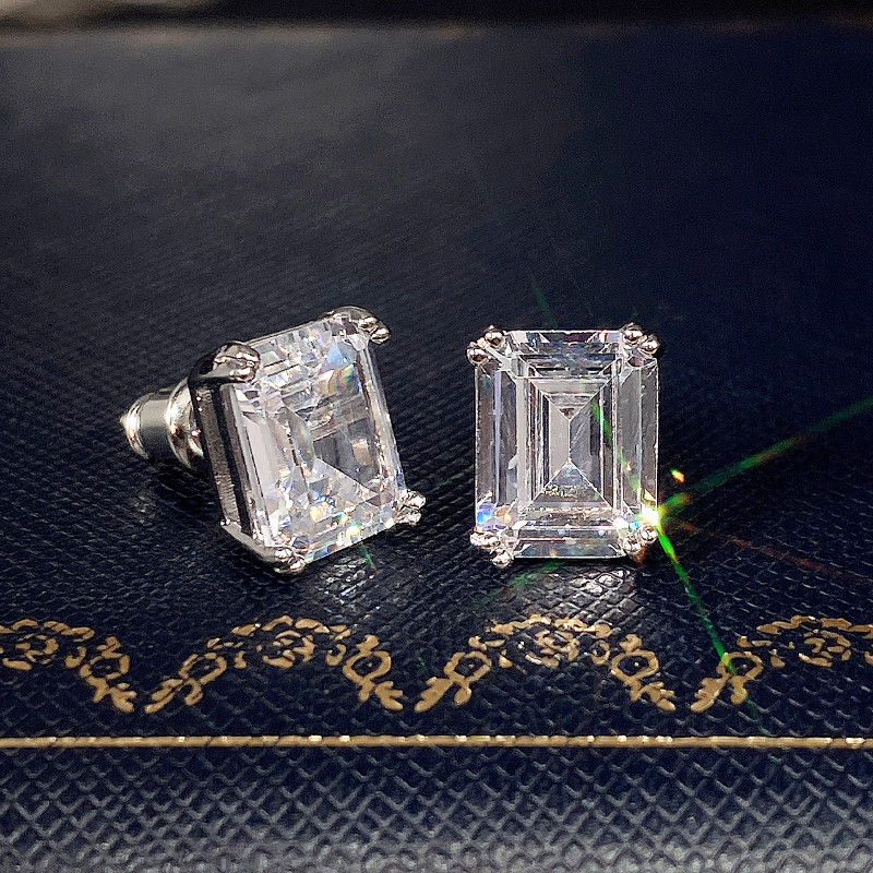 女性と男性のための幾何学的形状の正方形のクリスタルイヤリング - Men'S Accessories Jewelry Sale のレビューと価格