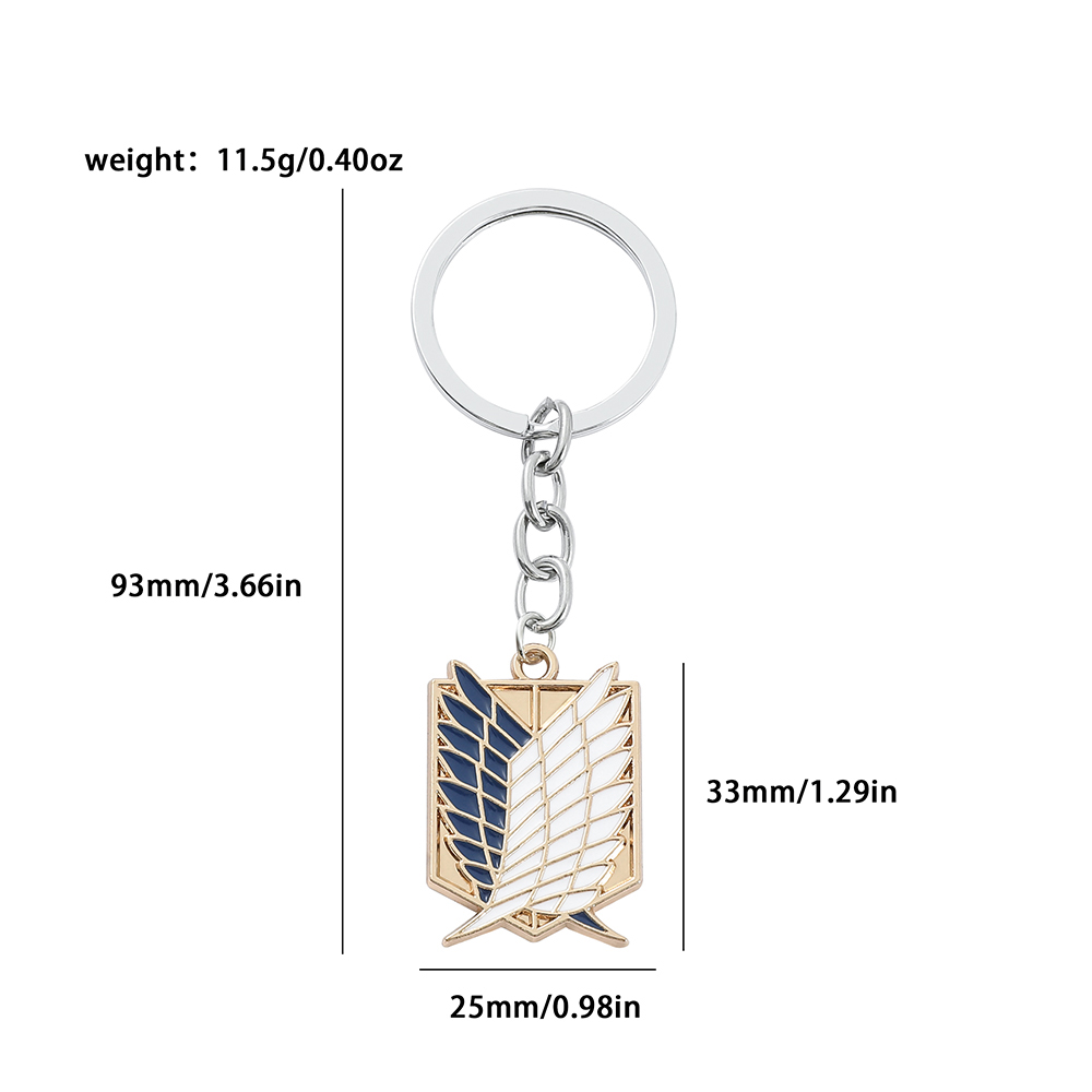 アニメ「進撃の巨人」エナメルバッジペンダント装飾メタルキーホ - Men Accessories Jewelry のレビューと価格