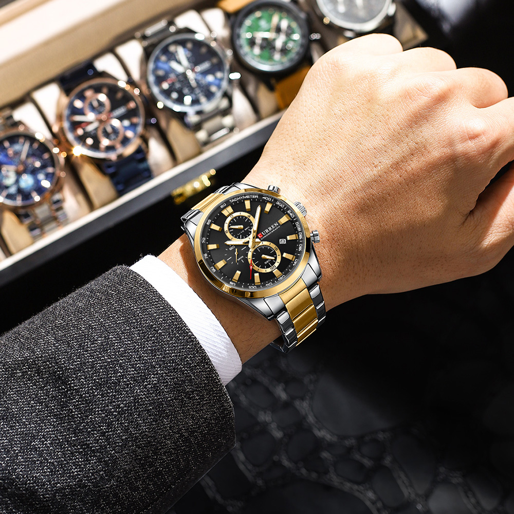 カレンカジュアルクォーツクロノスポーツ腕時計ブランド男性用ス - Men Accessories Jewelry のレビューと価格