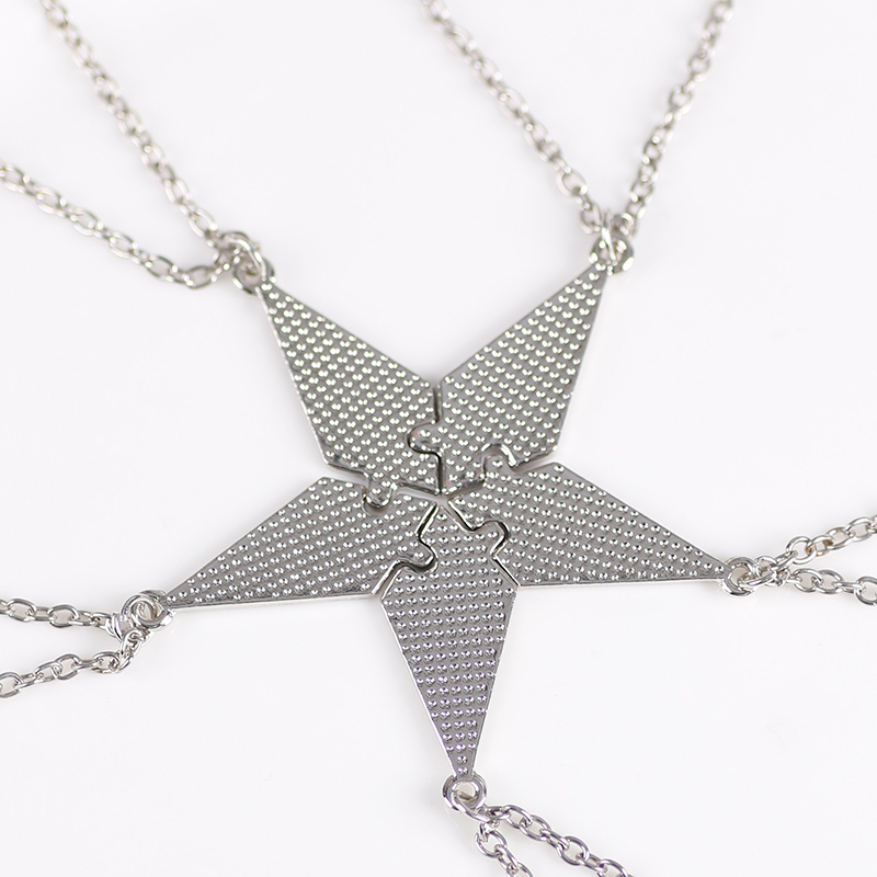 親友ネックレスクリエイティブ五芒星ペンダント合金アクセサリー - Men'S Accessories Best のレビューと価格
