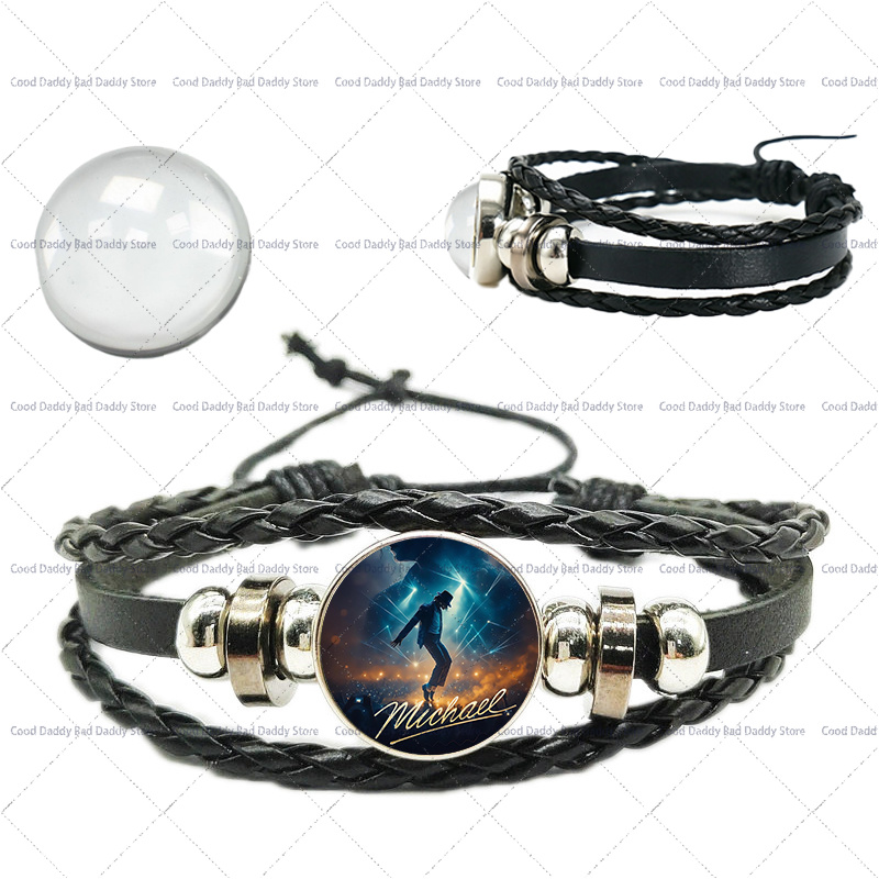 マイケル・ジャクソン織り手編みロープブレスレット メンズ レ - Men Accessories Jewelry のレビューと価格
