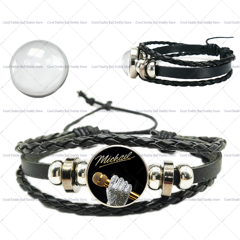 マイケル・ジャクソン織り手編みロープブレスレット メンズ レ - Men Accessories Jewelry のレビューと価格