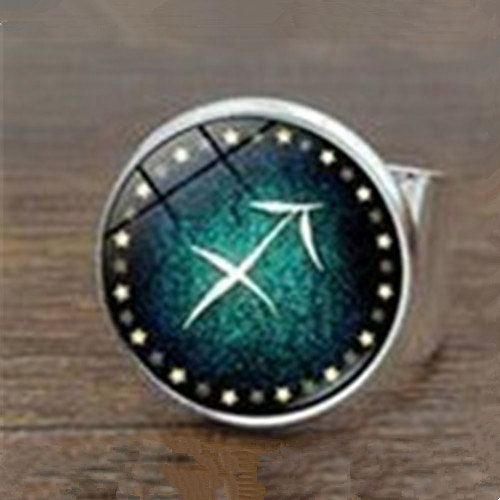 ホット販売 12 星座発光リング蛍光光るリング男性女性カップ - Men'S Accessories Jewelry Sale のレビューと価格