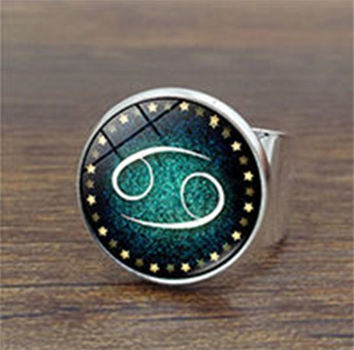 ホット販売 12 星座発光リング蛍光光るリング男性女性カップ - Men'S Accessories Jewelry Sale のレビューと価格