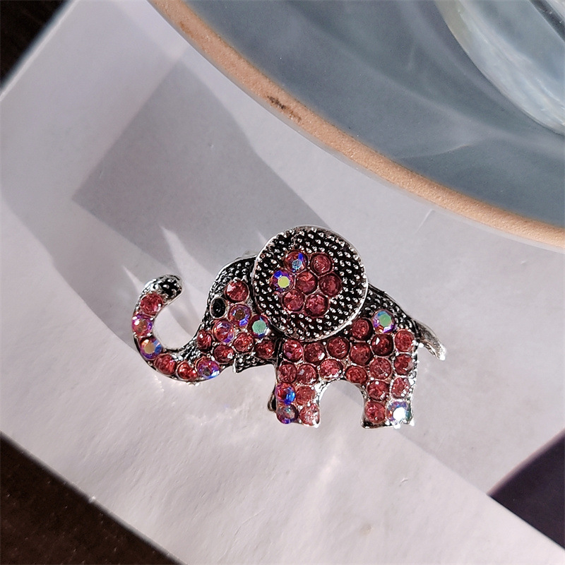 1Pc 繊細な象のブローチ男性女性かわいい動物ラインストーン - Men'S Accessories Trends 2025 のレビューと価格