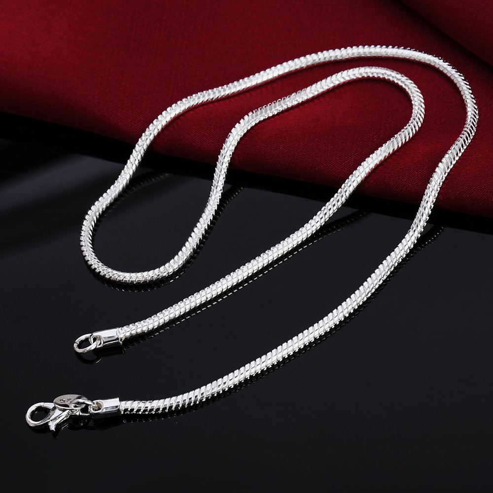 大人気 925スターリングシルバーチャーム 1MM/2MM/ - Men'S Accessories Jewelry Sale のレビューと価格