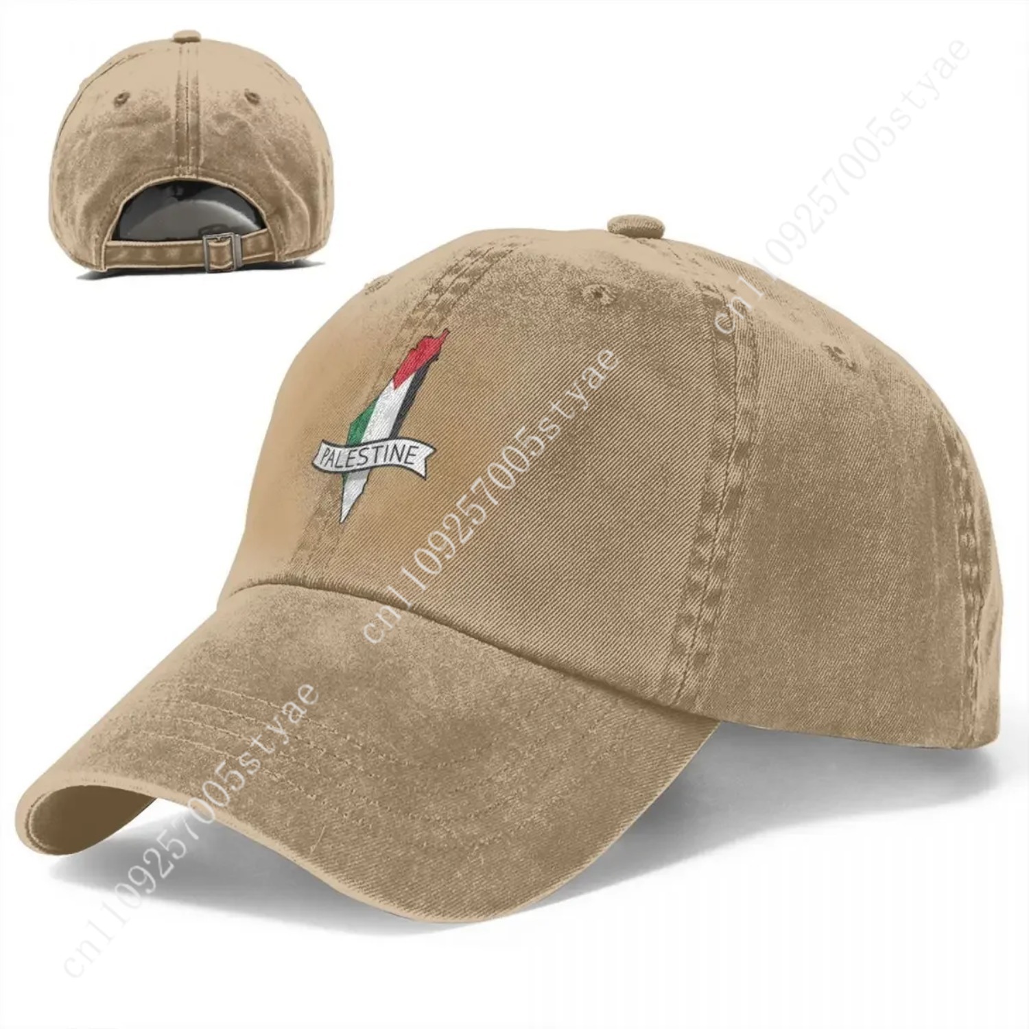 パレスチナ国旗マップステッカー付き野球帽 カジュアルなダメー - Hat Snapback Cap のレビューと価格