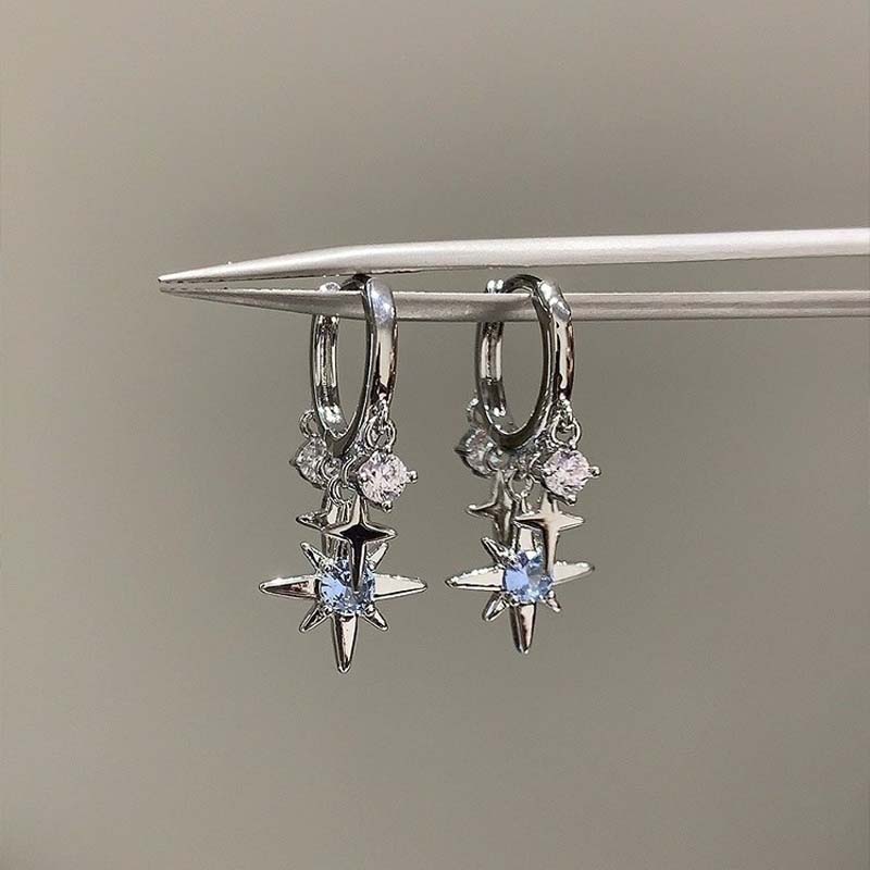 新しい Y2K ブルージルコンスタータッセルペンダントイヤリ - Men'S Accessories Jewelry Sale のレビューと価格