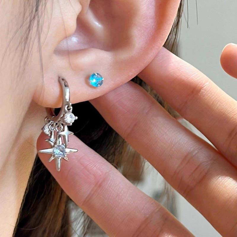 新しい Y2K ブルージルコンスタータッセルペンダントイヤリ - Men'S Accessories Jewelry Sale のレビューと価格