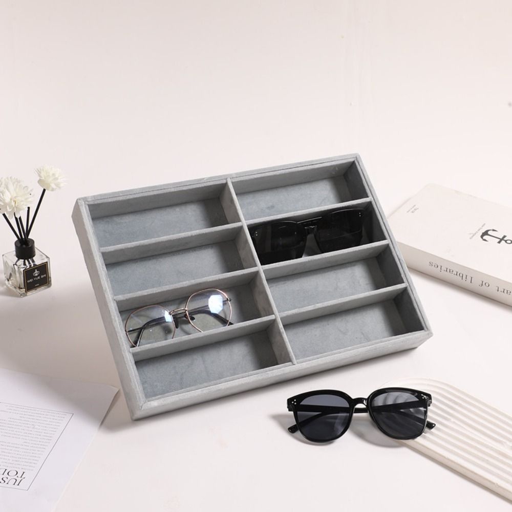 ベージュグレーのサングラスオーガナイザー、積み重ね可能なベル - Men'S Accessories Organizer Tray のレビューと価格