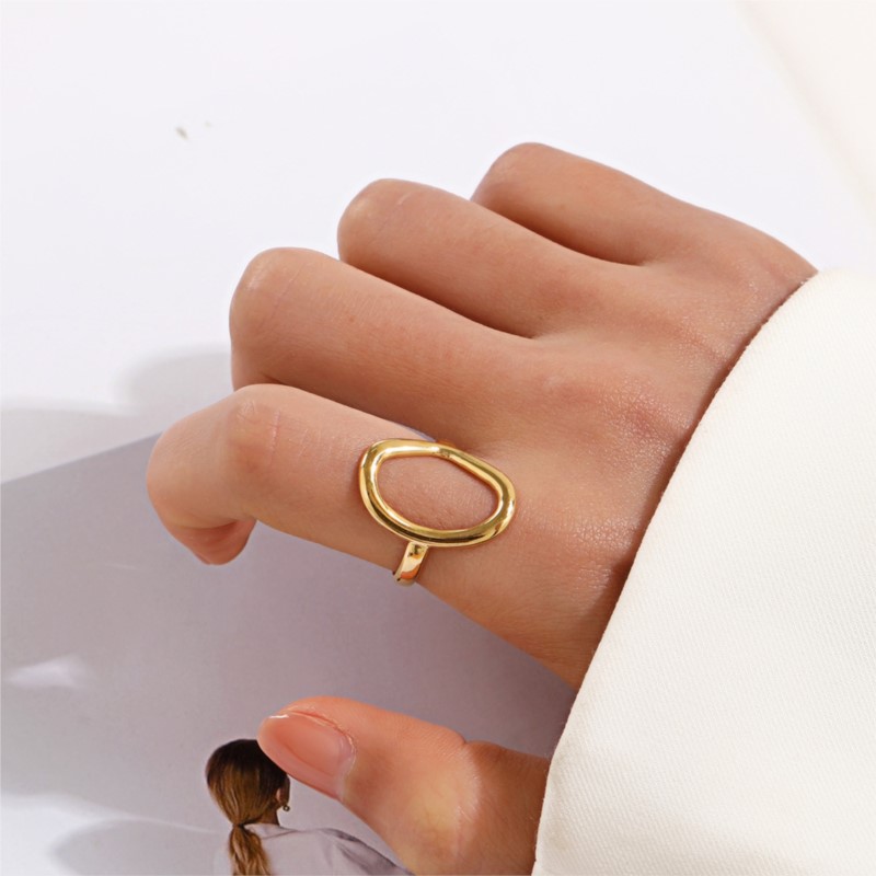 男性と女性のための楕円形のオープンリング,幾何学的なパーティ - Men'S Accessories Jewelry Sale のレビューと価格