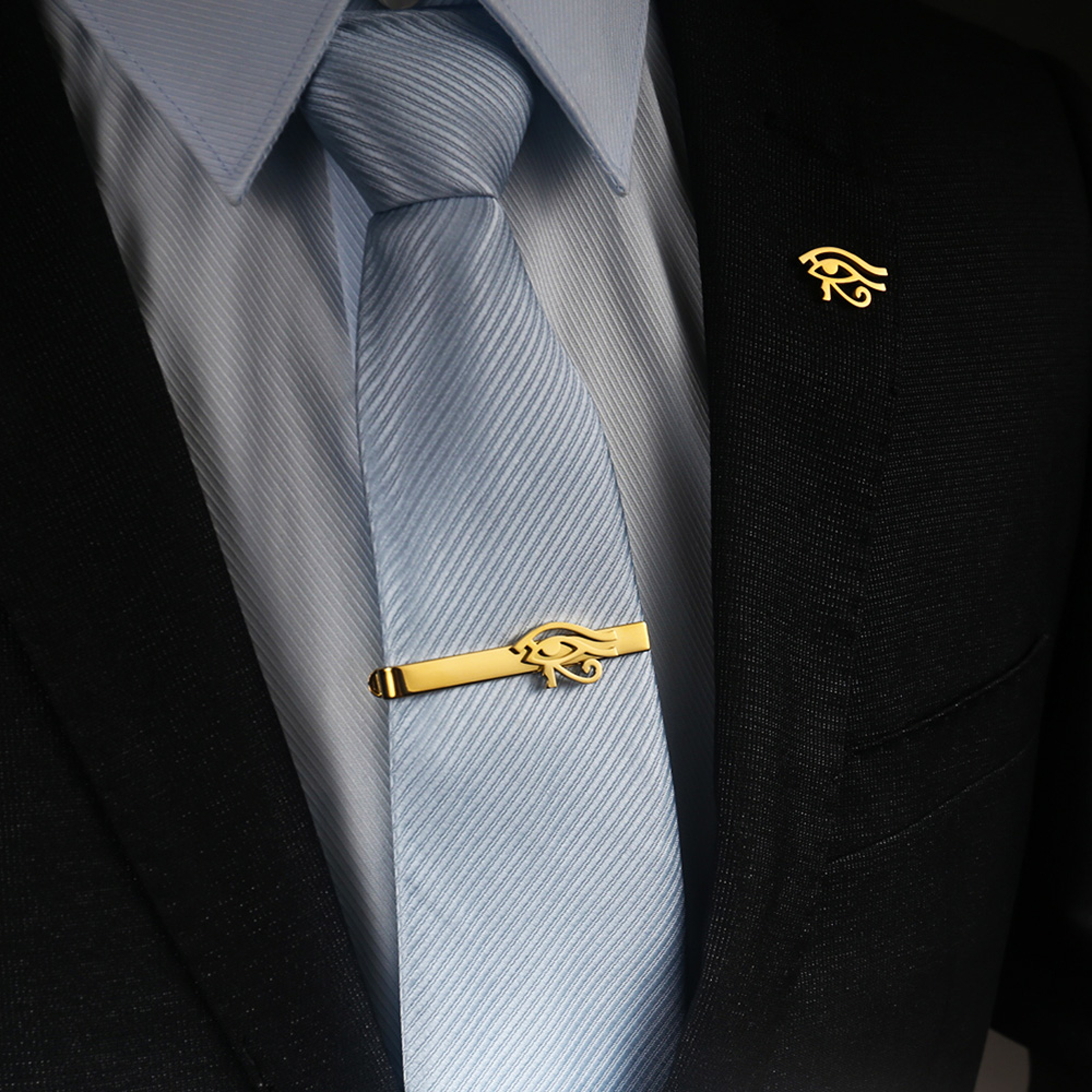Tangula ステンレス鋼ホルスの目ブローチ & ネクタイ - Men'S Accessories Best のレビューと価格