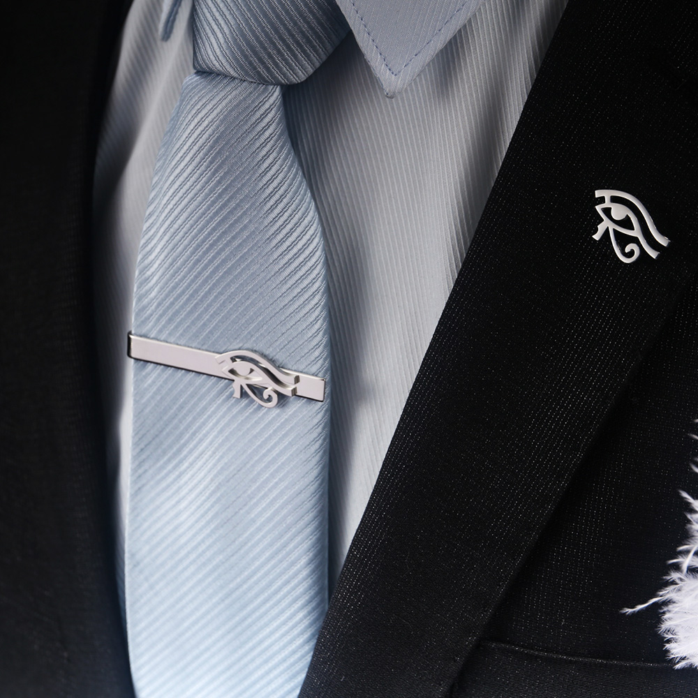 Tangula ステンレス鋼ホルスの目ブローチ & ネクタイ - Men'S Accessories Best のレビューと価格