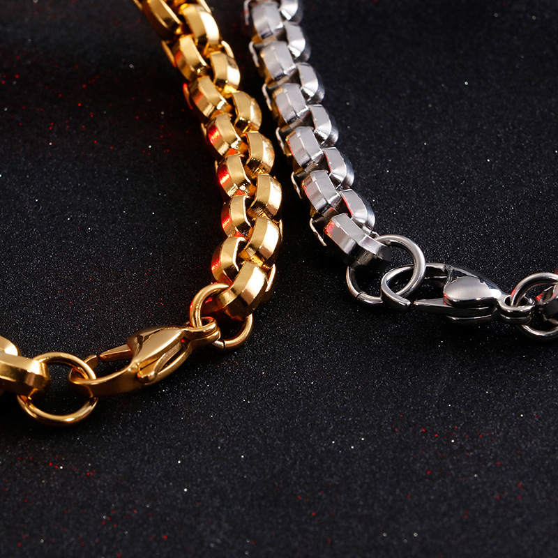 新作チタン製メンズブレスレット、ステンレススチール製、十字架 - Men'S Accessories Chain のレビューと価格