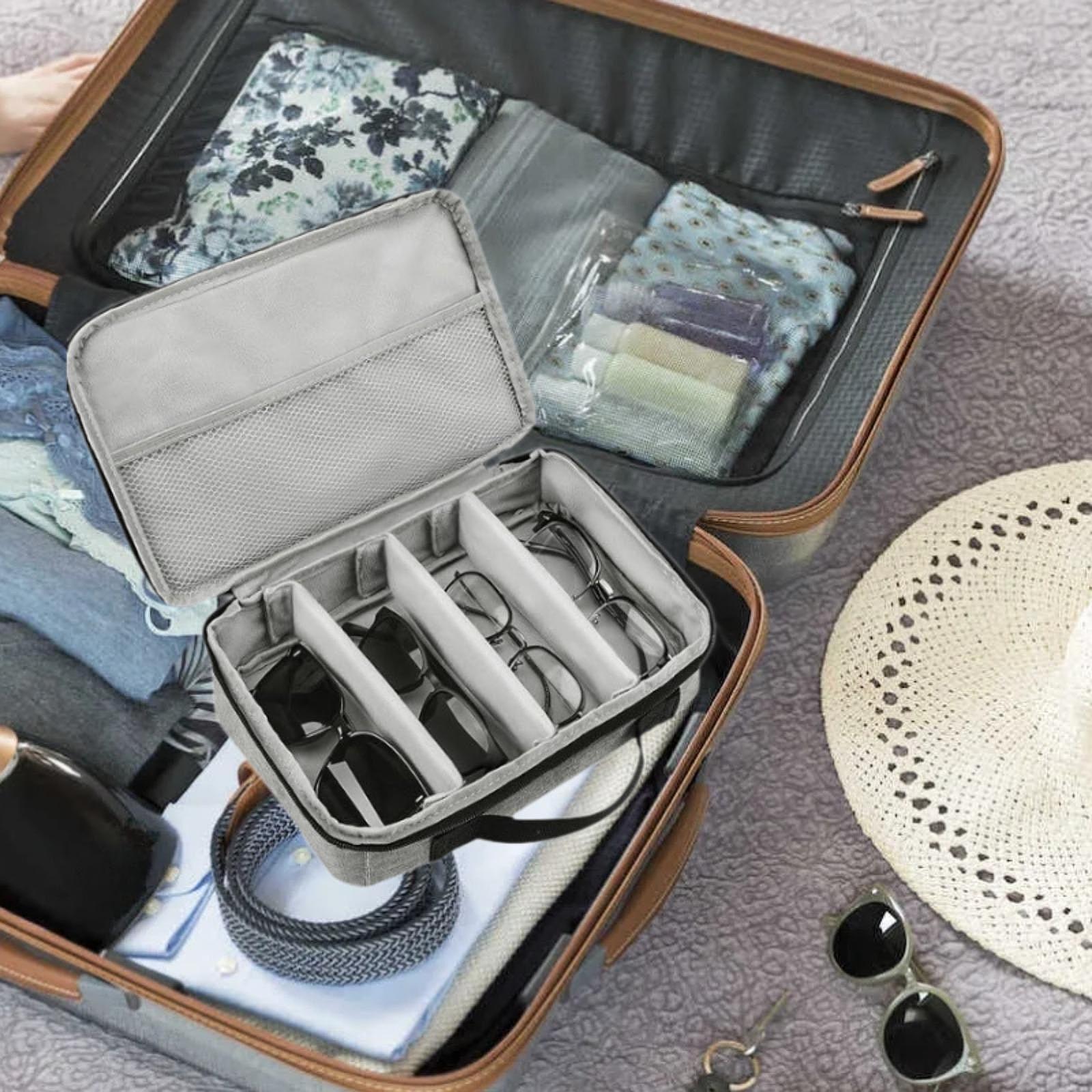 トラベルサングラスオーガナイザー ジッパーサングラスジュエリ - Men'S Accessories Organizer Tray のレビューと価格