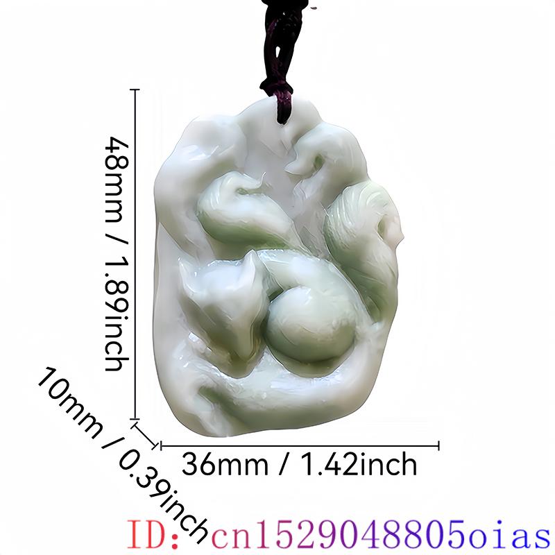 男性と女性のためのキツネのペンダントネックレス,彫刻が施され - Men Accessories Jewelry のレビューと価格
