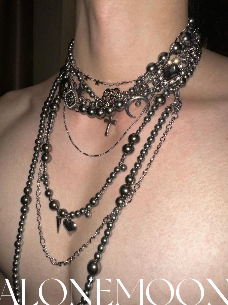 男性と女性のためのチタンとスチールのボディチェーン,オリジナ - Men Accessories All のレビューと価格